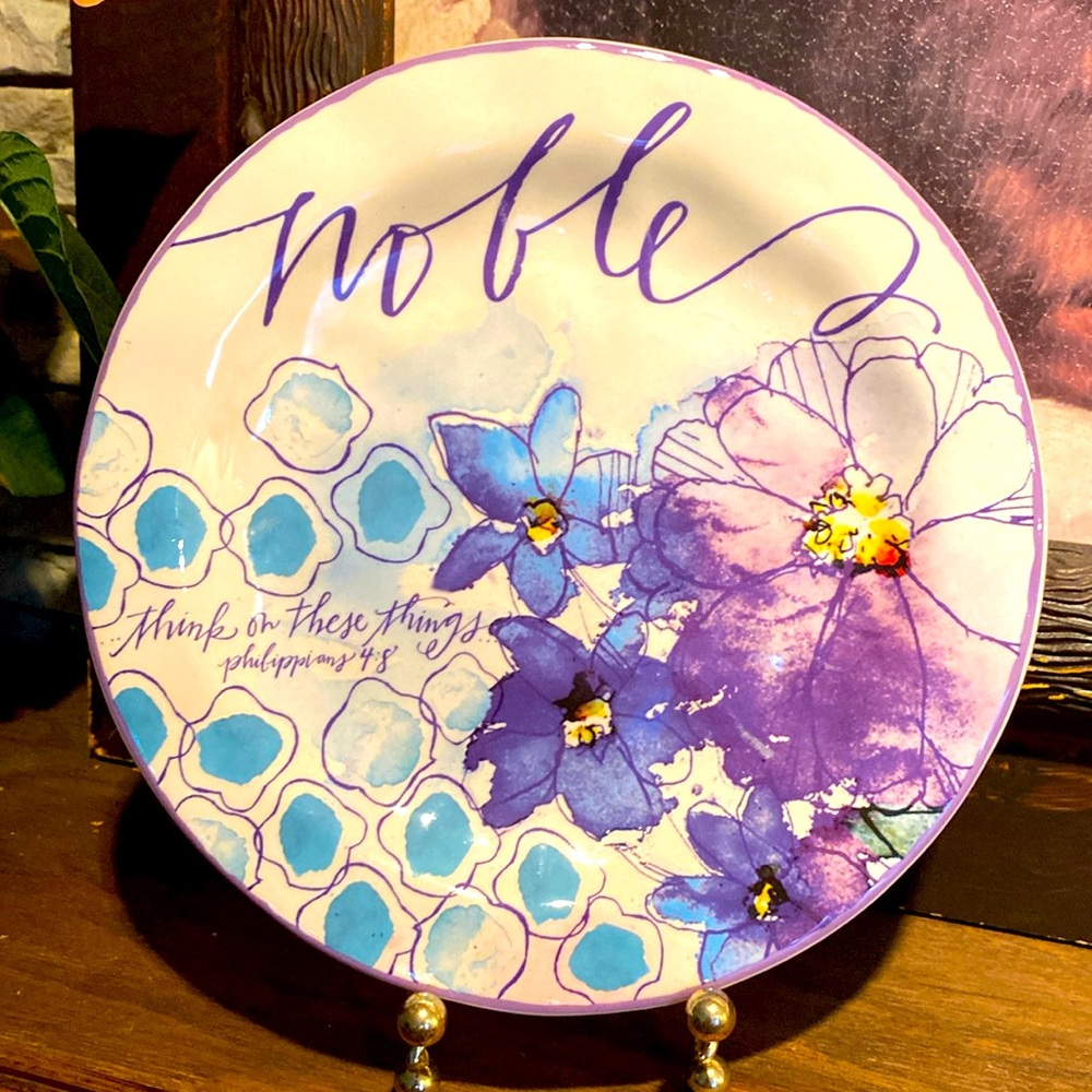 Noble. Mary and Martha think on these things plate.